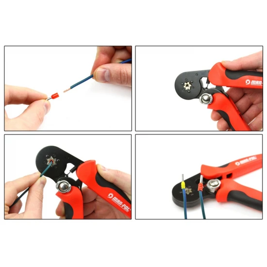 Kliešte krimpovacie na káblové koncovky 0.25 - 10 mm2 M49520