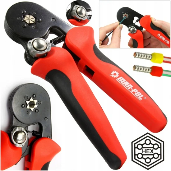 Kliešte krimpovacie na káblové koncovky 0.25 - 10 mm2 M49520