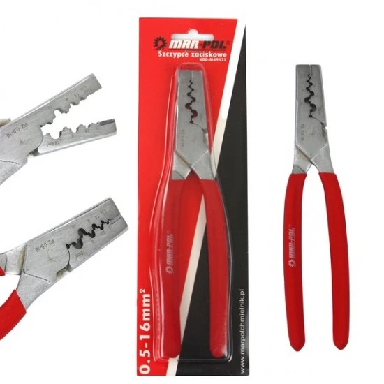 Kliešte krimpovacie na káblové koncovky dutinky 0.5-16 mm2  M49532