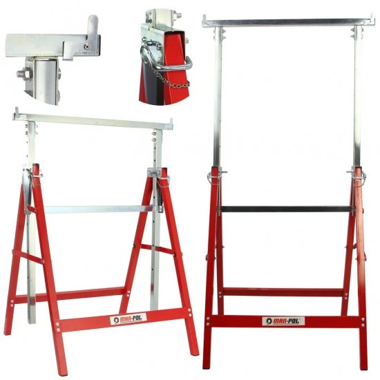 Stavebná koza nastaviteľná 80-130cm 2ksx150kg M51098