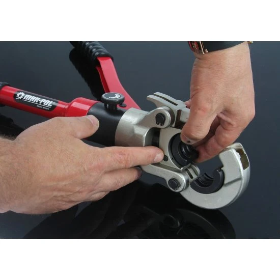Hydraulické lisovacie kliešte na hliníkoplast PEX čeľuste U V TH M55915