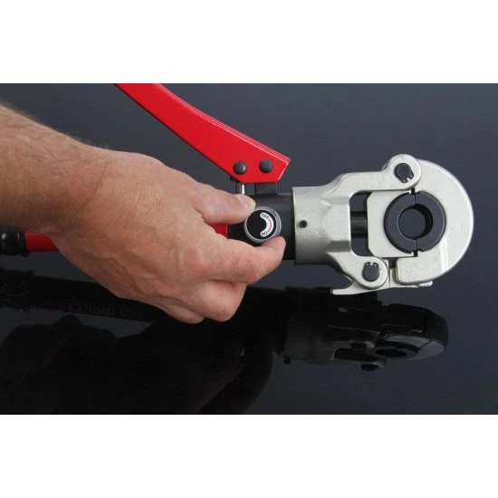 Hydraulické lisovacie kliešte na hliníkoplast PEX čeľuste U V TH M55915