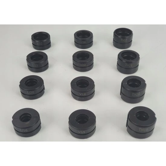Hydraulické lisovacie kliešte na hliníkoplast PEX čeľuste U V TH M55915