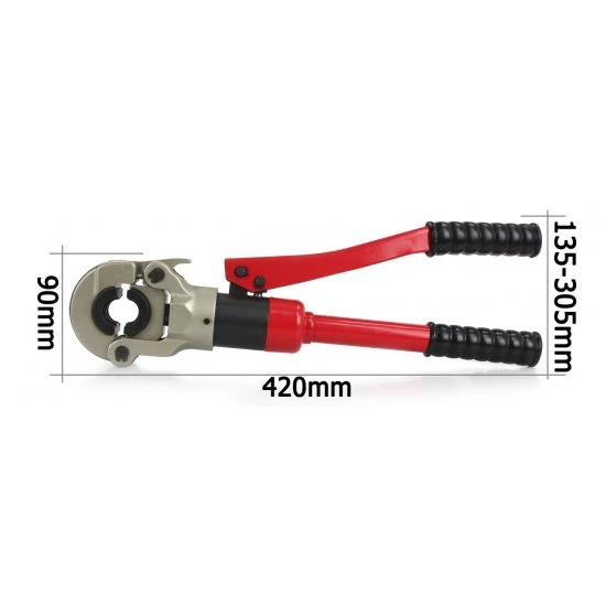 Hydraulické lisovacie kliešte na hliníkoplast PEX čeľuste U V TH M55915