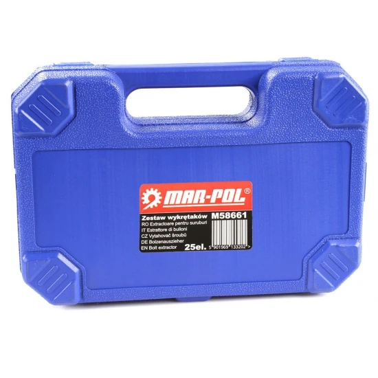 Sada vyťahovákov na poškodené skrutky 1/8"-7/8" 25 dielna M58661