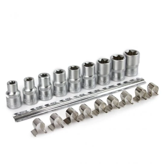 Nástrčné kľúče 1/2" vnútorný torx E10-E24 9ks M66421