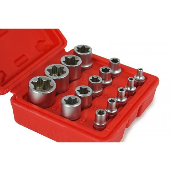 Nástrčné kľúče vnútorný torx E4-E24 14ks M66422