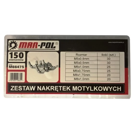 Krídlové matice M5-M8 150ks M66475