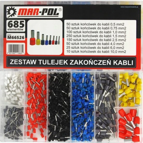 Krimpovacie káblové dutinky 0.5-10 mm2 M66526