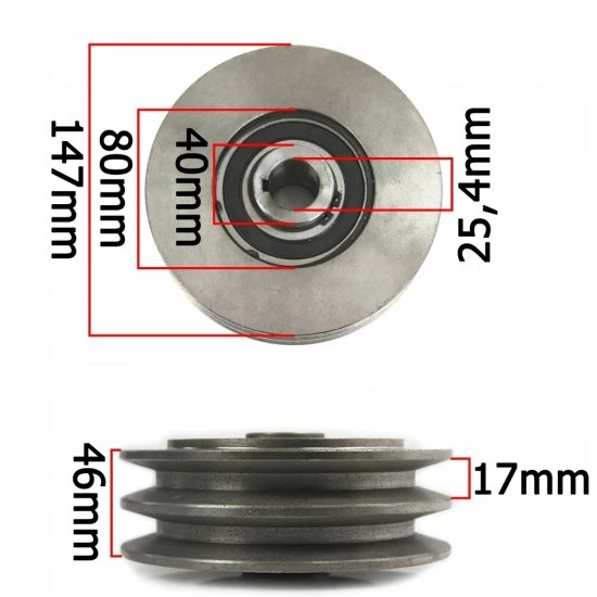 Remenica s odstredivou spojkou na benzínový motor 147x25.4mm M79482A