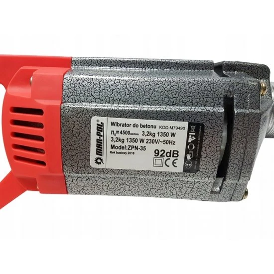 Ručný elektrický vibrátor betónu 35mm x 2m M79490