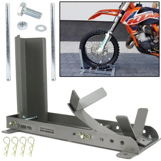 Stojan na motocykel transportný M80180