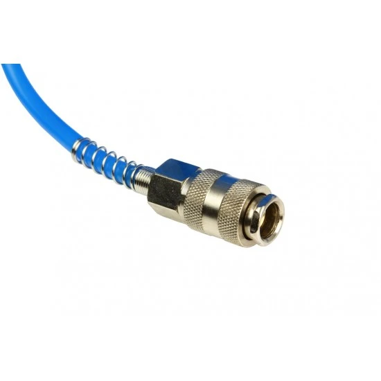 Vzduchová špirálová hadica 10 metrová 6/8mm s rýchlospojkami M80464