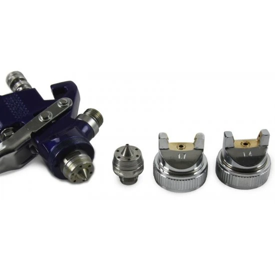 Striekacia lakýrnická pištoľ HVLP dýza 1.4mm a 1.7mm M80600