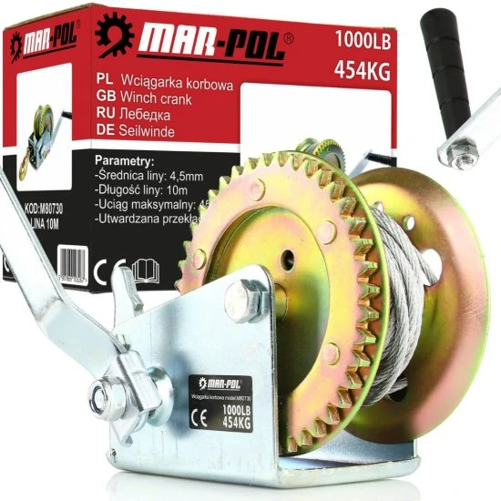 Ručný lanový naviják 454 kg M80730