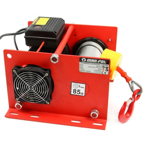 Elektrický lanový naviják 30m 500/999kg 230V M80787
