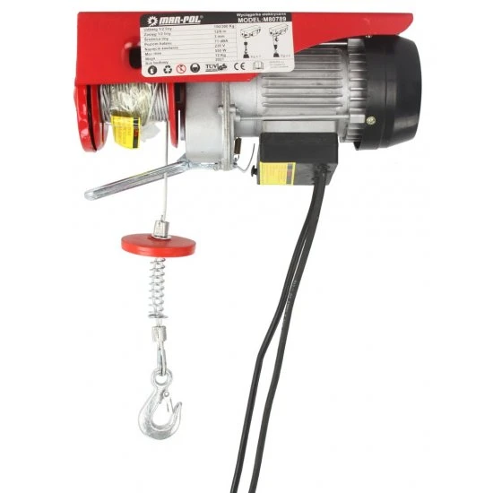 Elektrický lanový naviják 150/300kg 230V M80789