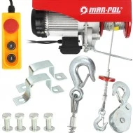 Elektrický lanový naviják 500/999kg 230V M80793