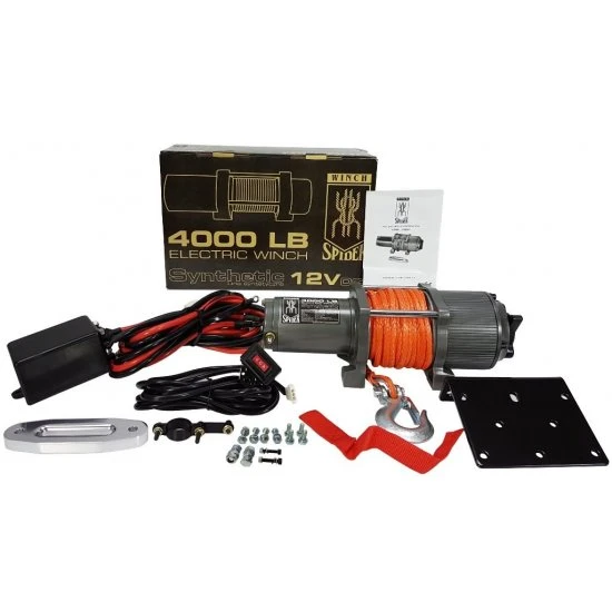 Elektrický 12V navíjak 1814kg 4000 LBS syntetické lano M80800