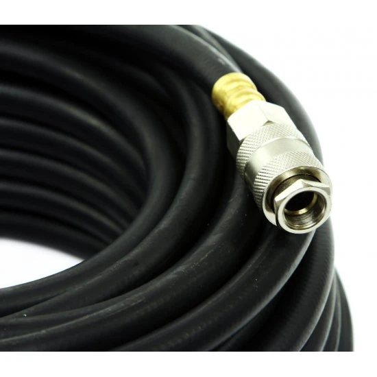 Hadica na vzduch gumená s rýchlospojkami 6x13mm 20m M82103