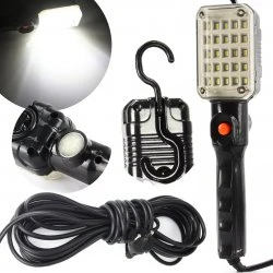 Pracovné LED svietidlo 230V 25 LED s magnetom a hákom M82735
