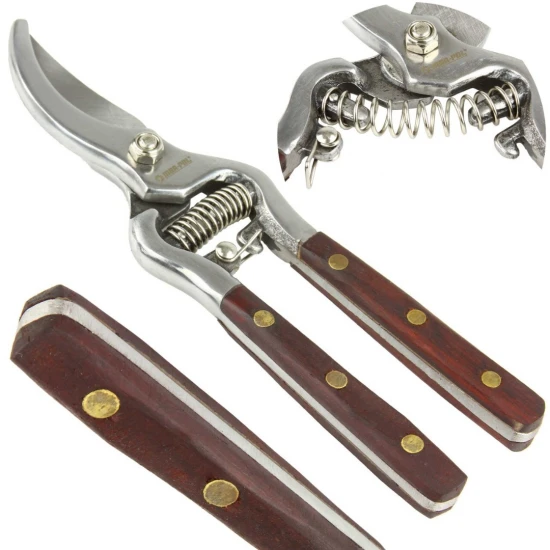 Záhradné nožnice 200mm 8" drevená rukoväť M82990