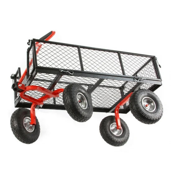 Prepravný záhradný vozík štvorkolesový nosnosť 400kg M85260