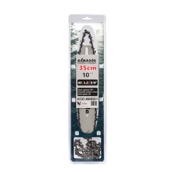 Lišta na motorovú pílu 25 cm + 2 reťaze 10" 40 článkov 3/8" 1.3mm M86601