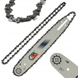Lišta na motorovú pílu 35 cm + 2 reťaze 14" 52 článkov 3/8" 1.3mm M86665