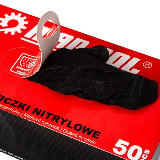Nitrilové rukavice XL nepúdrované diamantová textúra 50ks M90263