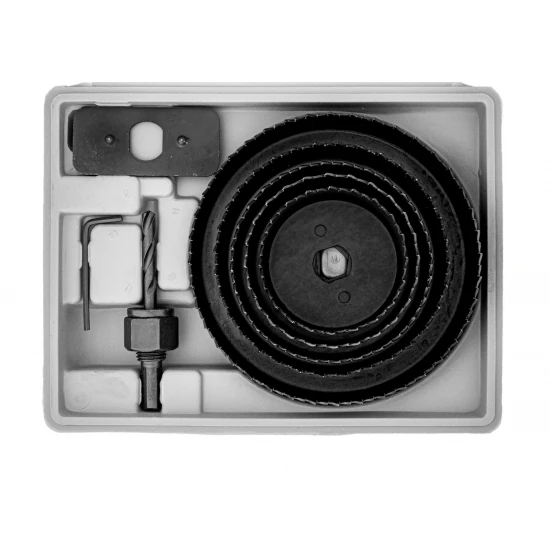 Vykružovacie vrtáky korunkové do dreva 51-102mm 8 dielna sada MF320008
