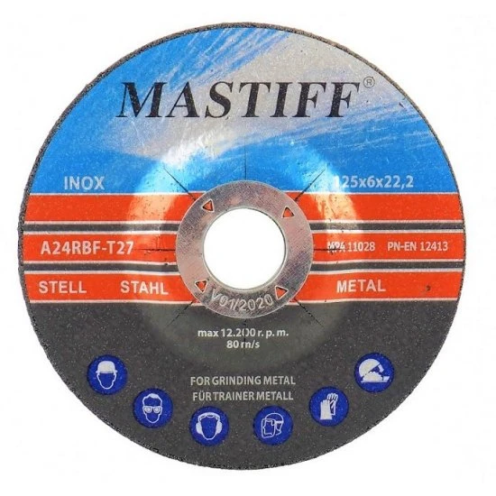 Brúsny kotúč na kov 125 x 6.0 x 22.2 mm MFGD12560