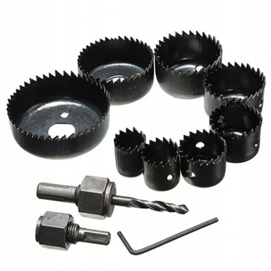 Vykružovacie vrtáky korunkové do dreva 19-64mm 11 dielna sada MF320011