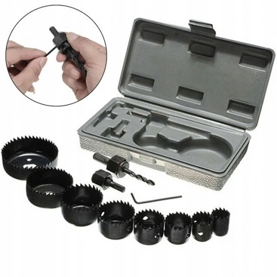 Vykružovacie vrtáky korunkové do dreva 19-64mm 11 dielna sada MF320011
