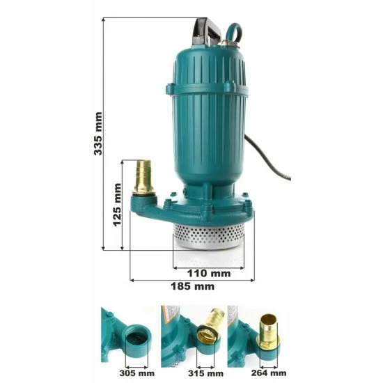 Ponorné čerpadlo 550W na špinavú vodu 1 M79911