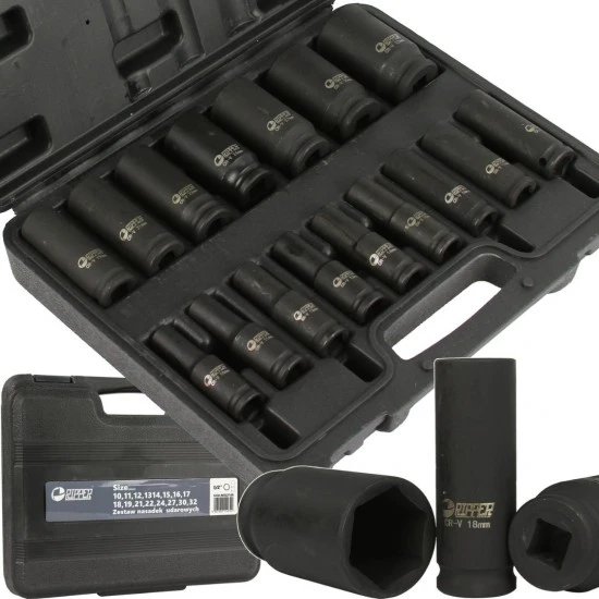 Kované nástrčné kľúče 1/2" 10-32mm 16ks M58274R