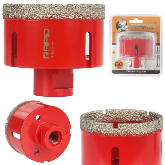 Diamantový vykružovák vrták M14 do dlažby priemer 68 mm M22778