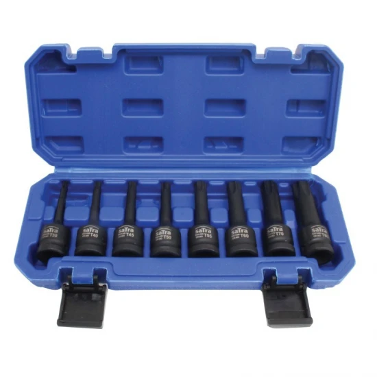 Sada kovaných 1/2" nádstavcov torx T30-T80 8 dielna S-1MTORX8