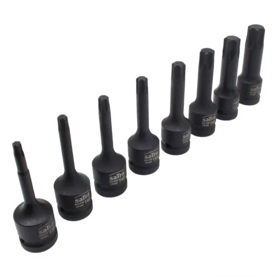 Sada kovaných 1/2" nádstavcov torx T30-T80 8 dielna S-1MTORX8