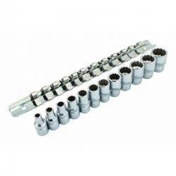 Nástrčné kľúče colové 12 hranné 1/4" S-90096