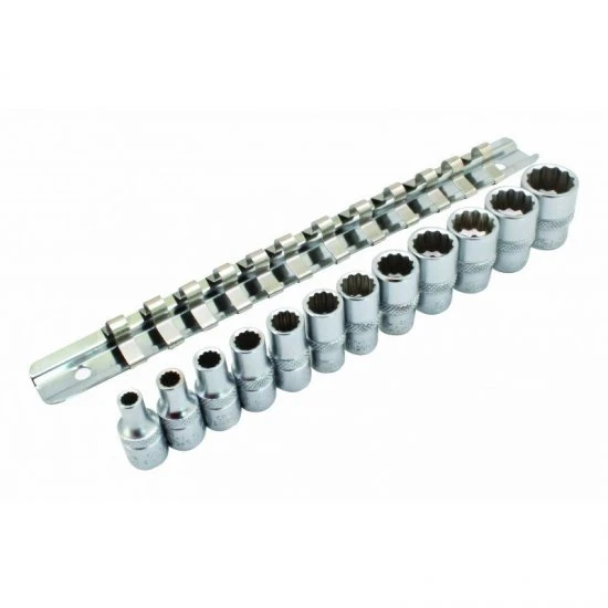 Nástrčné kľúče colové 12 hranné 1/4" S-90096