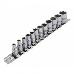 Nástrčné kľúče colové 12 hranné 1/4" S-90096