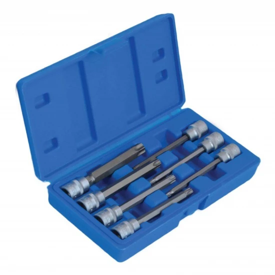 Zástrčné 3/8" hlavice torx 110mm T25-T60 sada 7ks S-SLS738