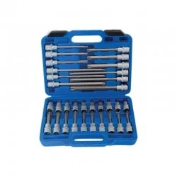 Zástrčné 1/2" hlavice torx T20-T70 sada 32ks S-ST3212