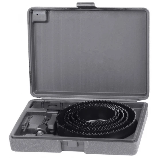 Vykružovacie vrtáky korunkové do dreva 64-127mm 8 dielna sada 212038