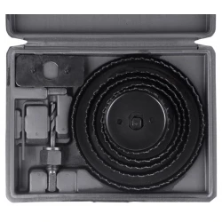 Vykružovacie vrtáky korunkové do dreva 64-127mm 8 dielna sada 212038