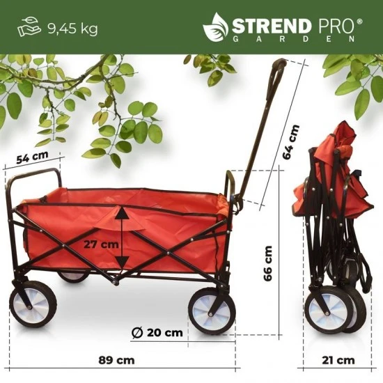 Skladací prepravný vozík 50 litrov 70 kg 2161602