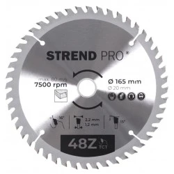 Pílový kotúč na drevo 165 x 2.2 x 20/16mm 48 zubový 2232021