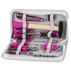 Sada náradia 39 dielna LADIES SET11 ružová v kufri 239693