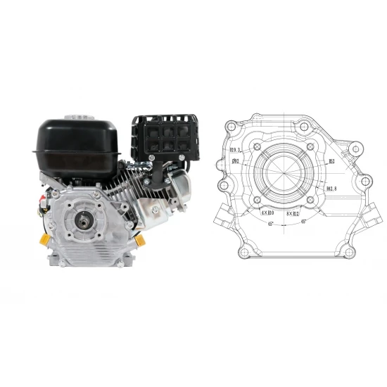 Benzínový motor GB200 196cm3 6.5HP 3600ot./min. hriadeľ 19mm 01-99019